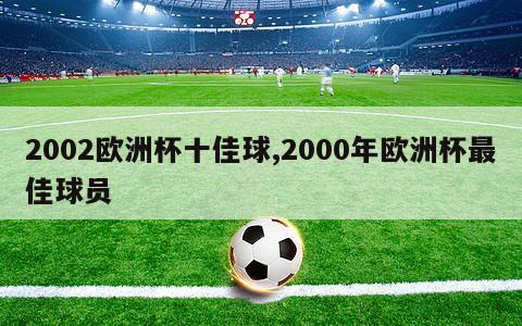 2002欧洲杯十佳球,2000年欧洲杯最佳球员